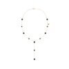 18K Gold Onyx Y Necklace