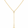 18K Gold Initial Drop Necklace