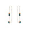 LUMI Arizona Turquoise Threader Earrings