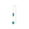 LUMI Blue Arizona Turquoise Threader Earrings