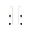 LUMI Onyx Threader Earrings