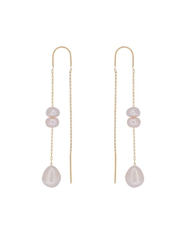 LUMI Pearl Threader Earrings
