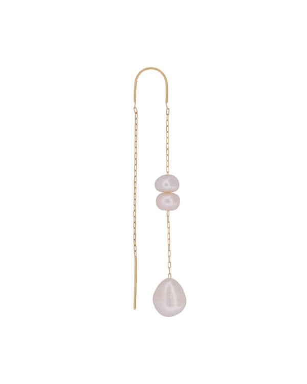 LUMI Pearl Threader Earrings